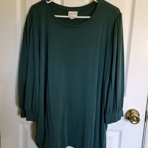 Ava Viv deep teal long sleeve